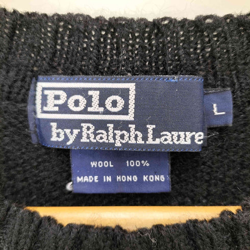 ポロバイラルフローレン Polo by RALPH LAUREN ポニー刺繍 ウール ニット メンズ import:L