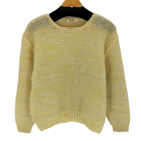 アクリルクルーネックセーター レディース import:M