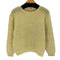 アクリルクルーネックセーター レディース import:M