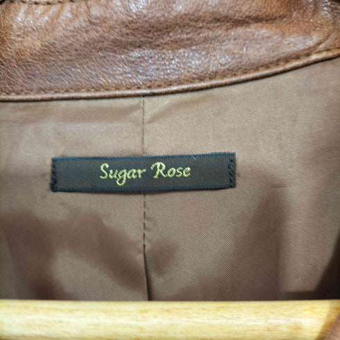 シュガーローズ Sugar Rose ラムレザー ショートトレンチコート レディース F