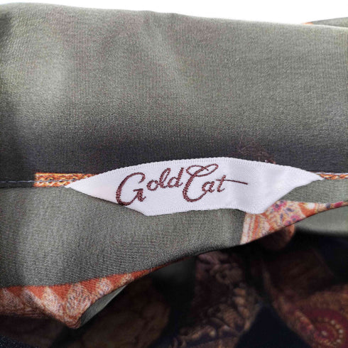 GOLD CAT スカーフ柄シャツ レディース