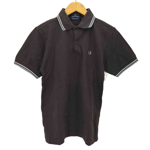 フレッドペリー FRED PERRY Twin Tipped Polo shir ロゴ刺繍 ツインティップラインポロシャツ メンズ import:XS