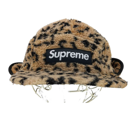 シュプリーム Supreme Leopard Polar Fleece Earflap Camp Cap メンズ S/M