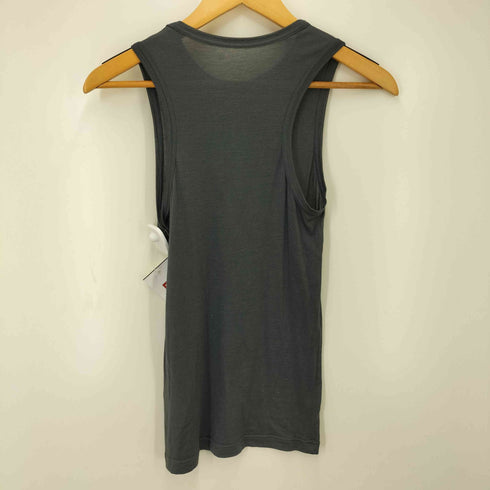 ヨウジヤマモト Yohji Yamamoto SOIE SILK コットン 混 シルク タンクトップ カットソー レディース JPN:2