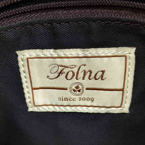 Folna Harris Tweed ロゴ パッチ ウール ツイード バックパック リュック レディース