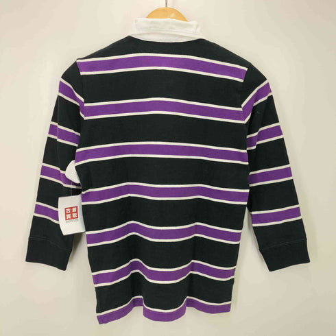 ラルフローレン RALPH LAUREN ポニー刺繍 マルチボーダー ポロシャツ レディース import:L