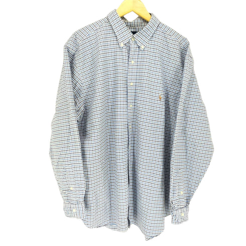 ラルフローレン RALPH LAUREN チャック柄 ポニー刺繍BD L/Sシャツ メンズ JPN:XXL
