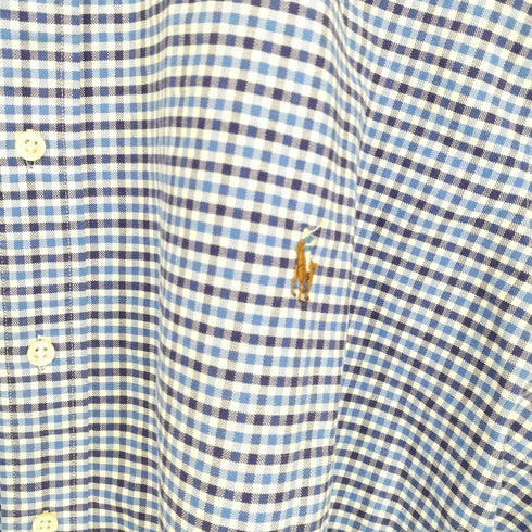 ラルフローレン RALPH LAUREN チャック柄 ポニー刺繍BD L/Sシャツ メンズ JPN:XXL