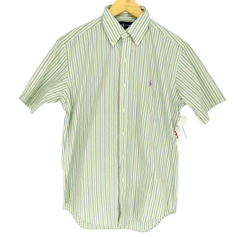 ラルフローレン RALPH LAUREN CLASSIC FIT ポニー刺繍BDストライプS/S シャツ メンズ JPN:M