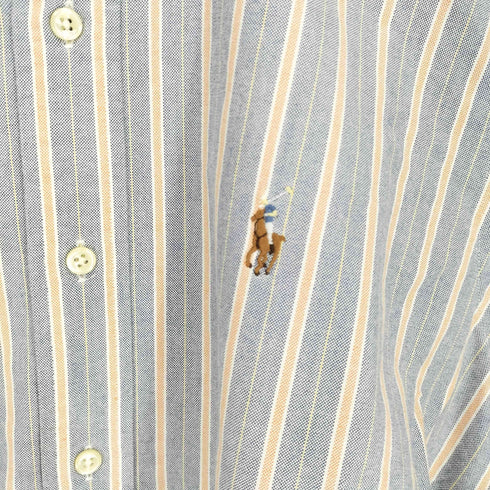 ラルフローレン RALPH LAUREN CLASSIC FIT ポニー刺繍BDストライプS/S シャツ メンズ JPN:M