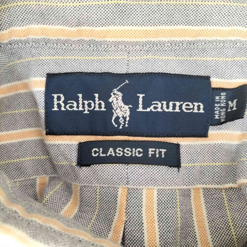 ラルフローレン RALPH LAUREN CLASSIC FIT ポニー刺繍BDストライプS/S シャツ メンズ JPN:M