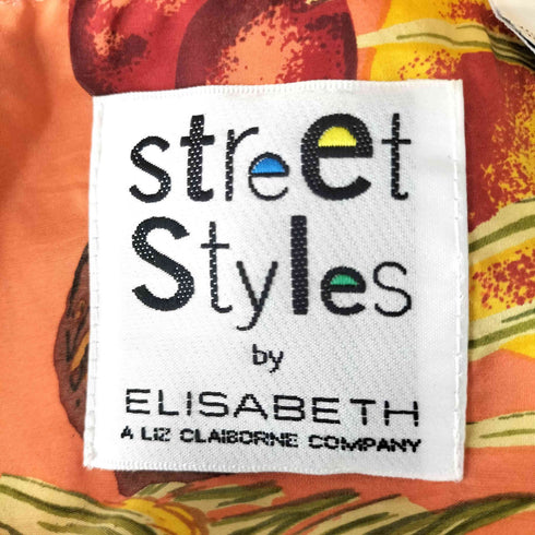 STREET STYLES BY ELISABETH 果物柄シルク100オープンカラーS/Sシャツ メンズ 16