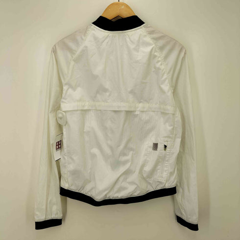 ナイキ NIKE DRI-FIT 裏地メッシュ スウッシュ プリント ジップアップ ジャケット レディース import:L