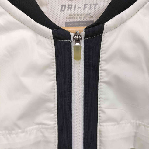 ナイキ NIKE DRI-FIT 裏地メッシュ スウッシュ プリント ジップアップ ジャケット レディース import:L