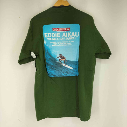 クイックシルバー Quiksilver 90s USA製 プリントクルーネックTシャツ メンズ JPN:L