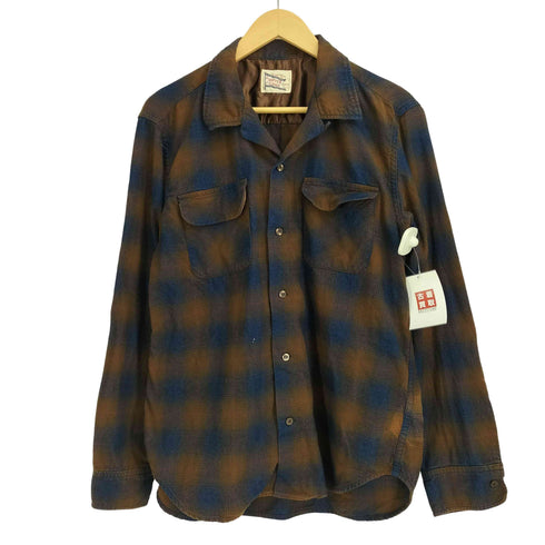 ザダファーオブセントジョージ The DUFFER of ST.GEORGE オンブレチェック ネルシャツ メンズ XL