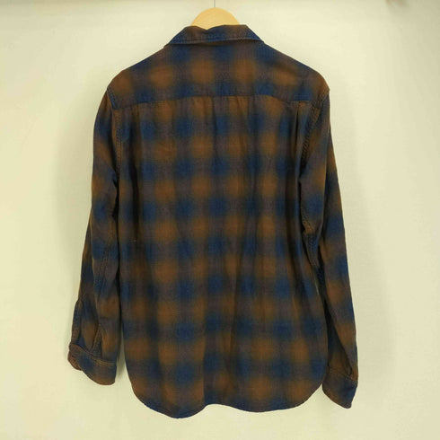 ザダファーオブセントジョージ The DUFFER of ST.GEORGE オンブレチェック ネルシャツ メンズ XL