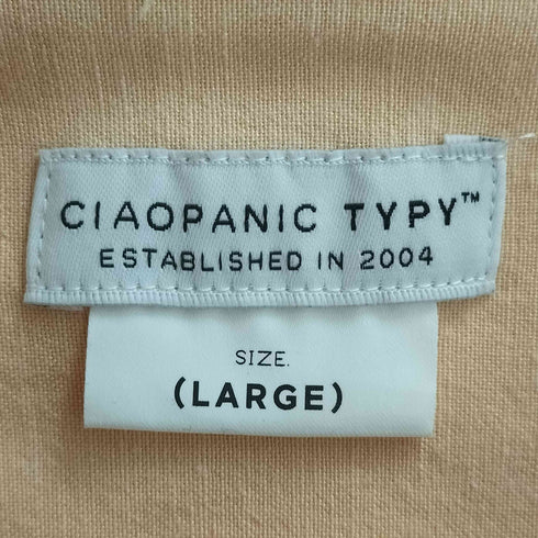 チャオパニックティピー CIAOPANIC TYPY コットン レーヨン リネン 刺繍 キューバシャツ メンズ JPN:L