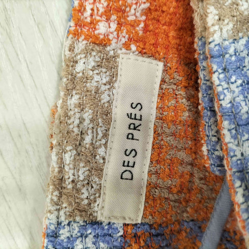 デプレ DES PRES 23ss ループヤーンライトツイード ソフトフレアパンツ レディース 34