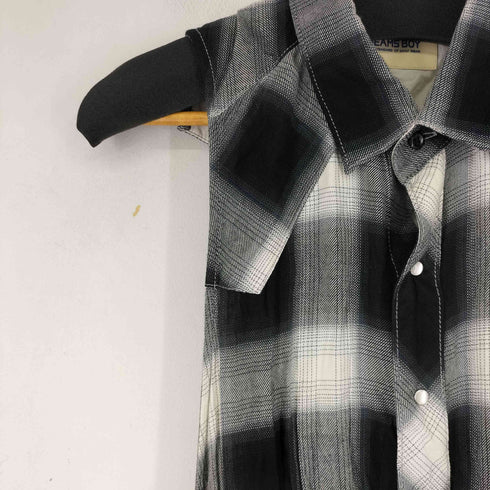 ビームスボーイ BEAMS BOY オンブレチェック ウエスタンシャツ ベスト レディース