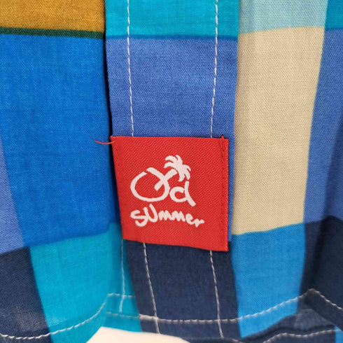 Old SUmmer チェック柄 半袖シャツ メンズ