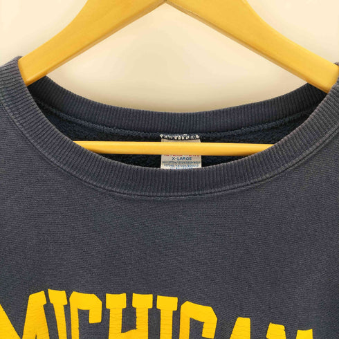 チャンピオン Champion USA製 刺繍タグ MICHIGAN フロッキープリント リバースウィーブ メンズ JPN:XL