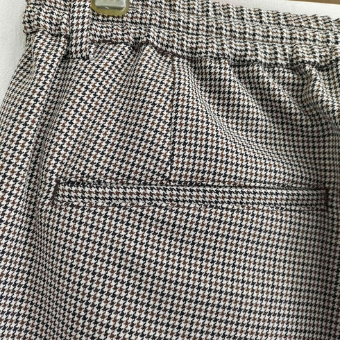 フリークスストア FREAKS STORE 千鳥柄 2タック イージーパンツ メンズ JPN:S