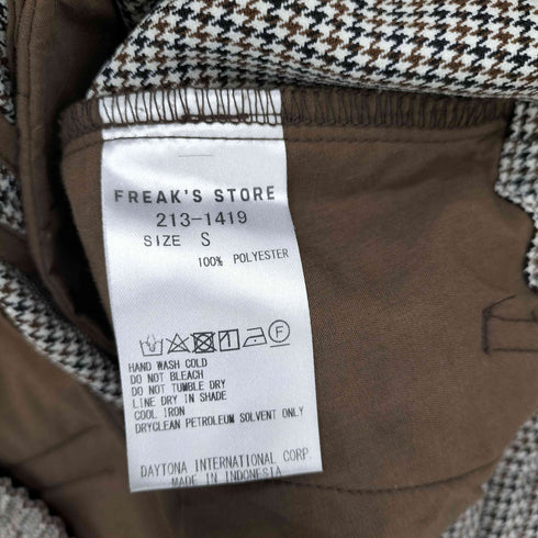 フリークスストア FREAKS STORE 千鳥柄 2タック イージーパンツ メンズ JPN:S