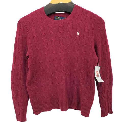 ポロラルフローレン POLO RALPH LAUREN ワンポイント刺繍ケーブルニットセーター メンズ M