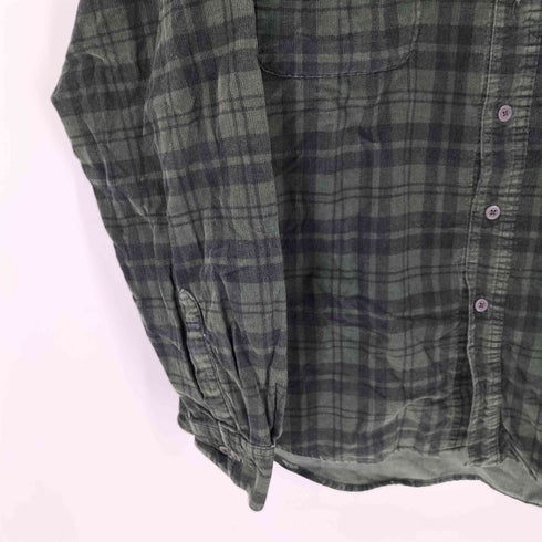 ギャップ Gap old 紺タグ コーデュロイチェックシャツ メンズ JPN:L