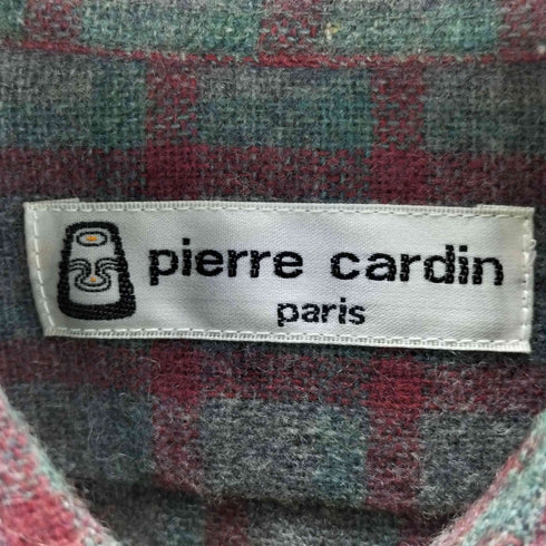 ピエールカルダン pierre cardin チャック柄 ネルシャツ メンズ