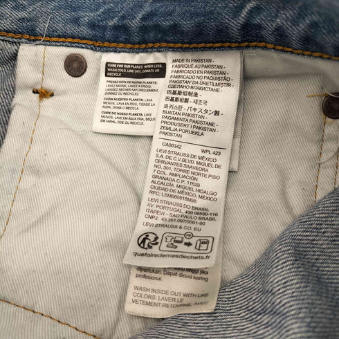 リーバイス Levis 505 レギュラーフィット ライトインディゴ GOTTA BE THERE セルビッジ メンズ W30L32