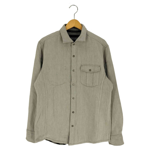 ジョセフアボード JOSEPH ABBOUD 1枚で2スタイリング リバーシブルストライプ シャツ メンズ import:L