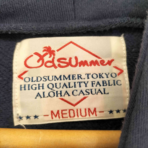 Old SUmmer カレッジロゴ プルオーバーパーカー メンズ M