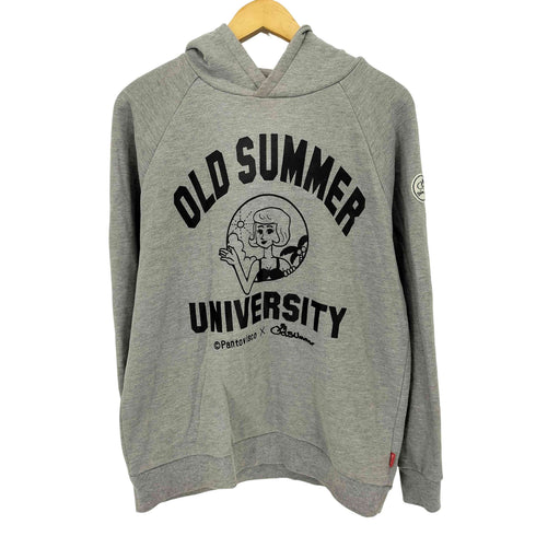 Old SUmmer 両面プリントロゴ プルオーバーパーカー メンズ L