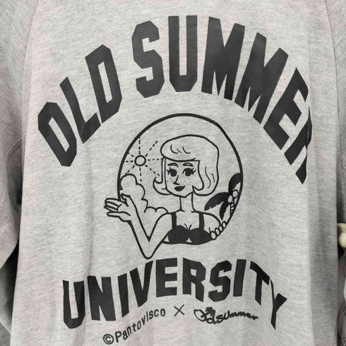 Old SUmmer 両面プリントロゴ プルオーバーパーカー メンズ L