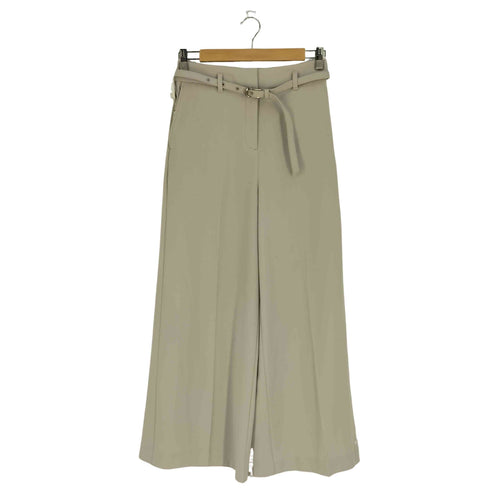 プラステ PLST バックサテンストレッチ ベルト付きワイドパンツ レディース JPN:M