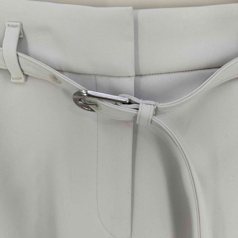 プラステ PLST バックサテンストレッチ ベルト付きワイドパンツ レディース JPN:M