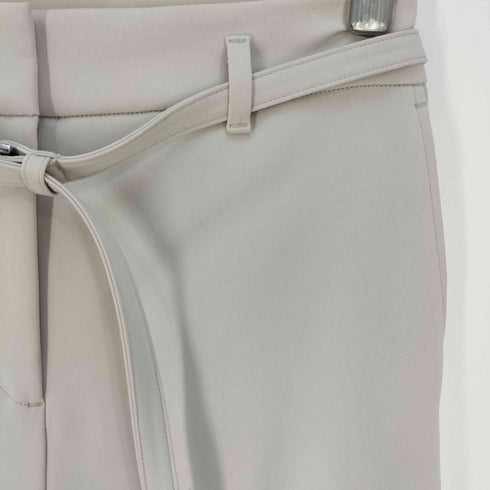 プラステ PLST バックサテンストレッチ ベルト付きワイドパンツ レディース JPN:M