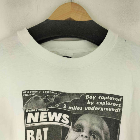 90s USA製 シングルステッチ ポスタープリントクルーネックTシャツ メンズ JPN:XL