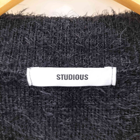 ステュディオス STUDIOUS フェザーナイロンクルーネックニット メンズ JPN:1