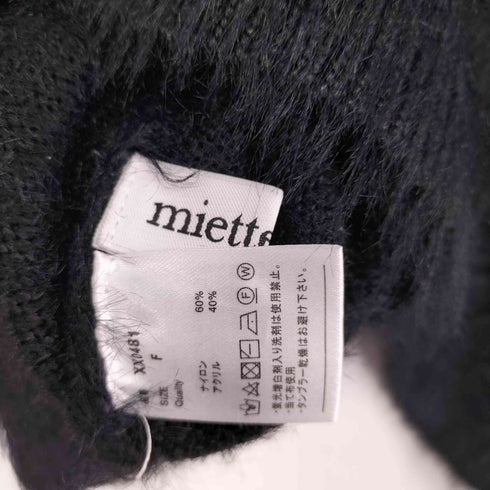 ミエット miette モヘヤライクバルーンスリーブシャギーニット レディース FREE