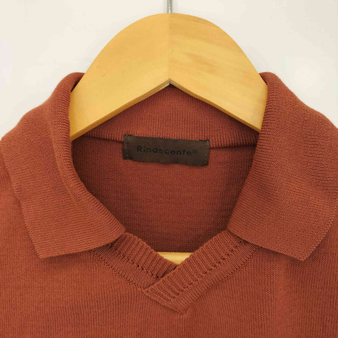 RINASCENTE コットンポリ スキッパー ニットポロ メンズ
