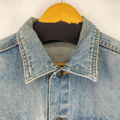 90s キャラクター刺繍 デニムトラッカージャケット メンズ
