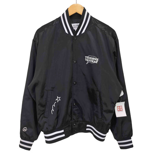 ディスイズネバーザット thisisneverthat Felix Satin Jacket コラボ キャラクター 刺繍 サテン ジャケット メンズ import:S