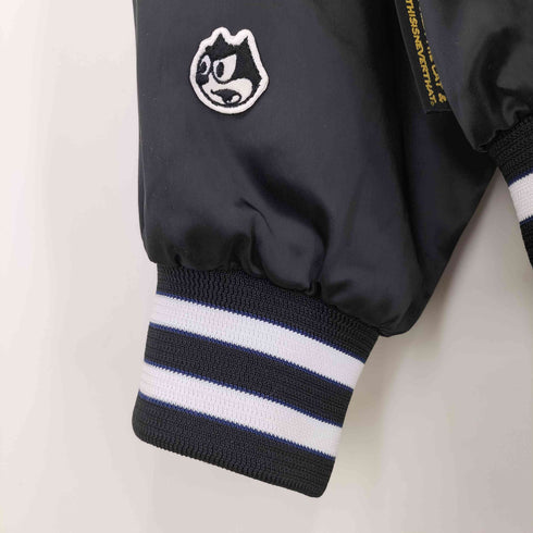 ディスイズネバーザット thisisneverthat Felix Satin Jacket コラボ キャラクター 刺繍 サテン ジャケット メンズ import:S