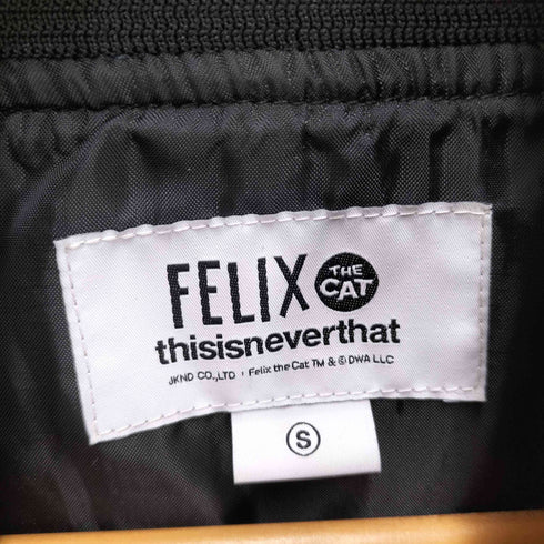 ディスイズネバーザット thisisneverthat Felix Satin Jacket コラボ キャラクター 刺繍 サテン ジャケット メンズ import:S