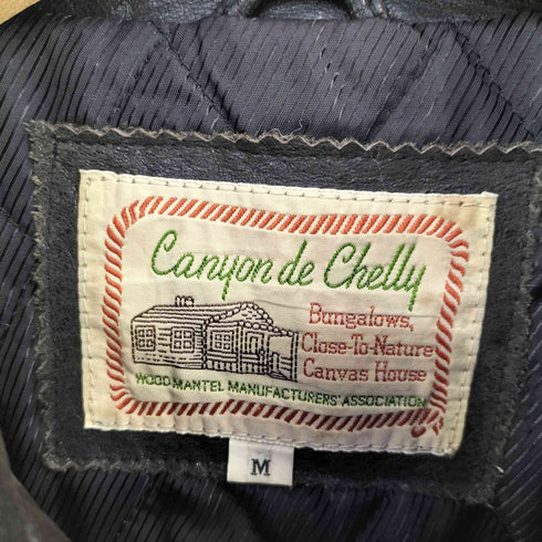 canyon de chelly 裏地キルティング カウレザージャケット メンズ JPN:M