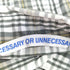 ネセサリーオアアンネセサリー Necessary or unnecessary ボタンダウン 半袖チェックシャツ メンズ 2