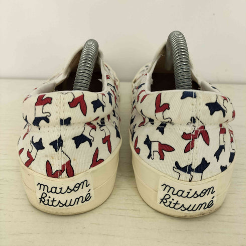 メゾンキツネ MAISON KITSUNE FOX PRINT SLIP-ON スリッポン レディース JPN:23